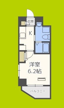 エイペックス京町堀Ⅱ  間取り