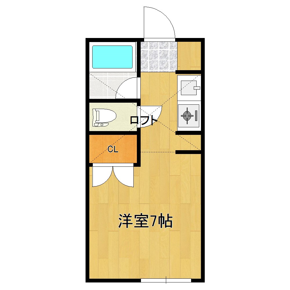 ピュア東中島 間取り