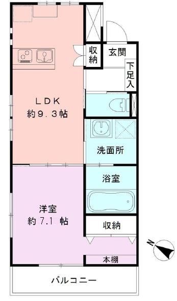 フェルディ女池西 間取り