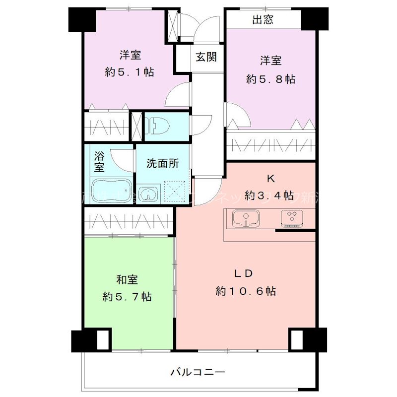 パークヒルズ女池上山 間取り