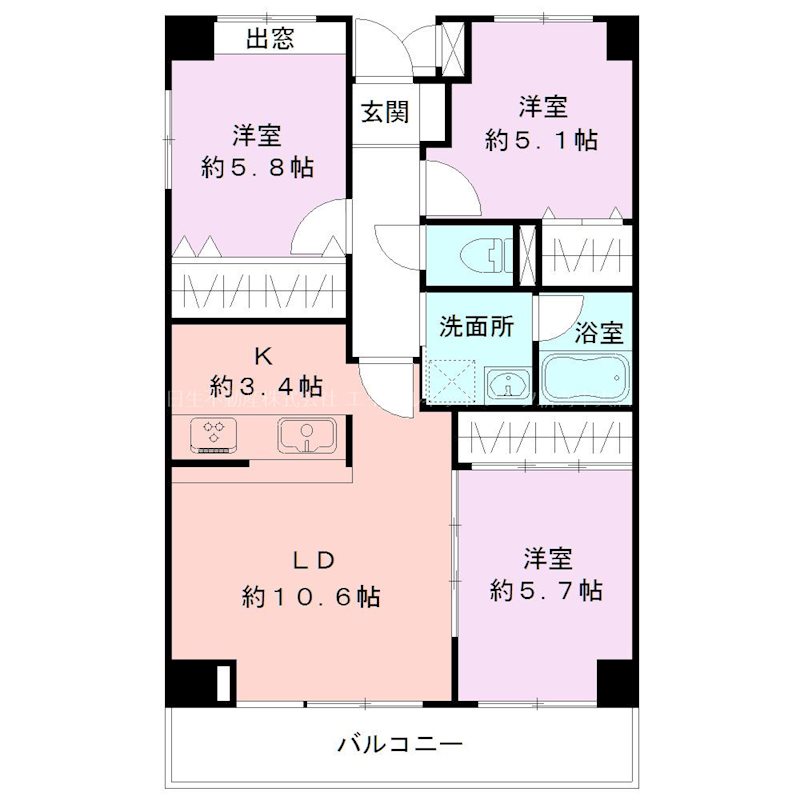 パークヒルズ女池上山 間取り