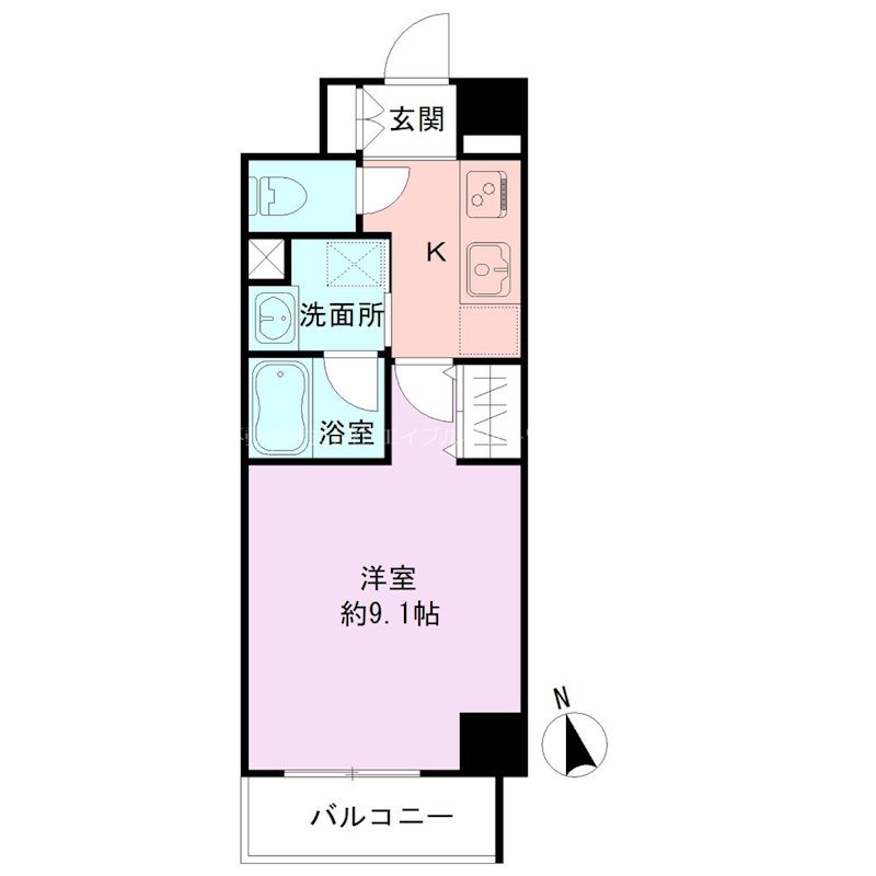BUENA上大川前通8 間取り
