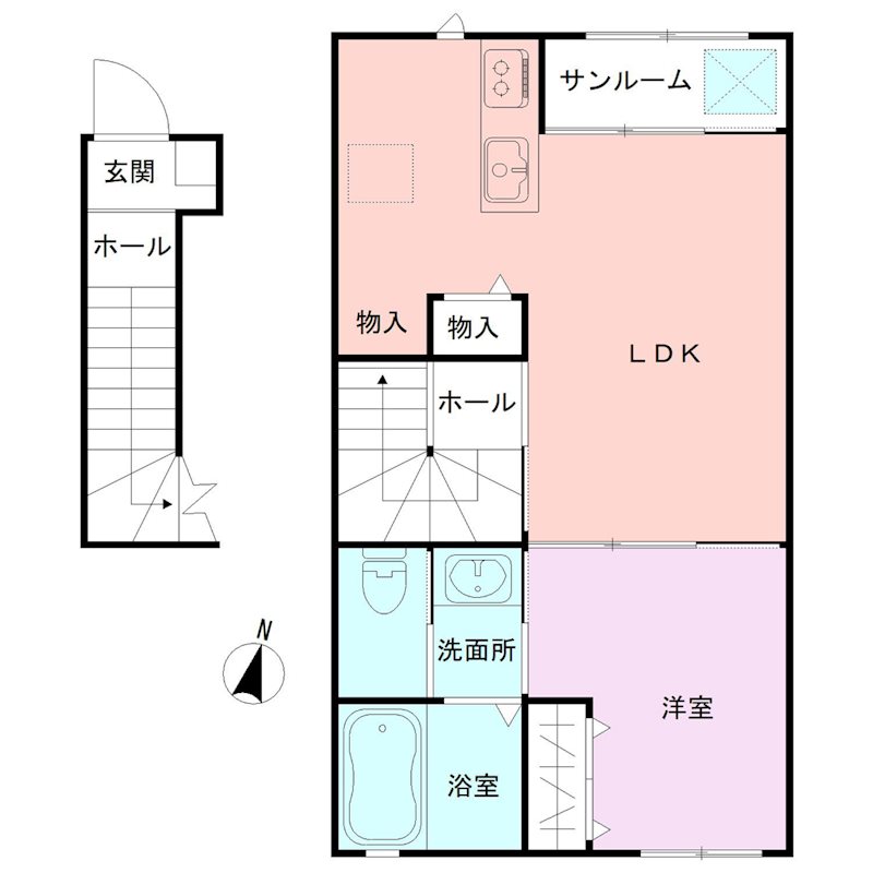 藤花(TOUKA) 間取り
