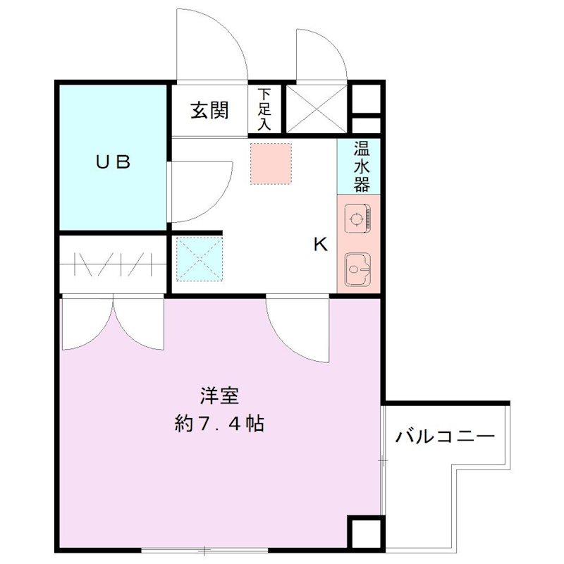 シャトー上大川前 間取り