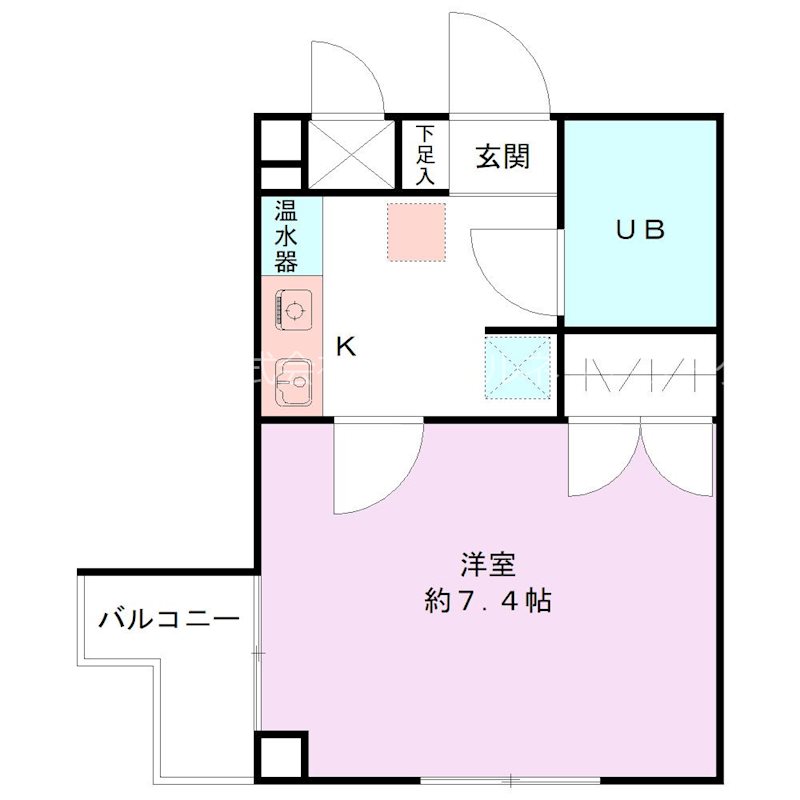 シャトー上大川前 間取り