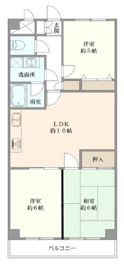 ホポロ東万代 間取り