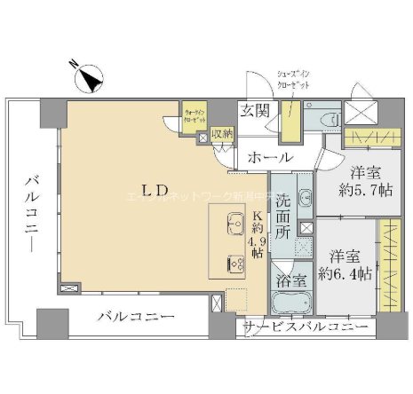ザ・プレミア新潟萬代橋 間取り
