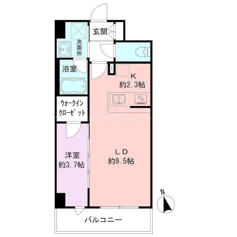 BUENA上大川前通8 間取り