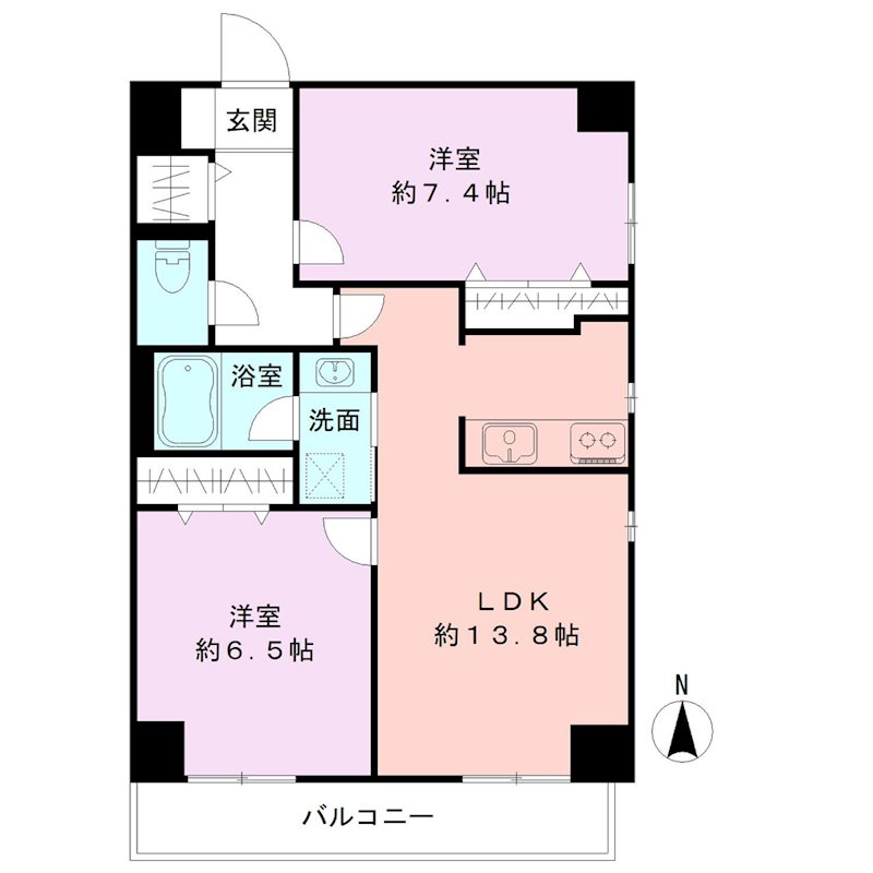 レデス万代公園 間取り