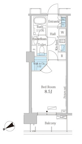 パークアクシス西船橋本郷町 316号室 間取り