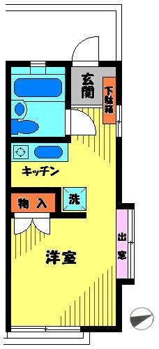 ルミナス本中山 201号室 間取り