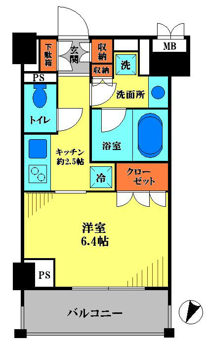 コートリヴィエール東六郷 間取り図