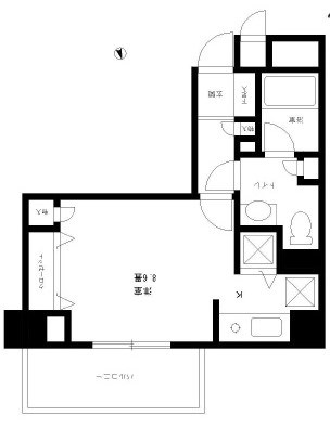 パークアクシス西船橋 312号室 間取り