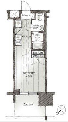 パークキューブ北松戸 間取り図