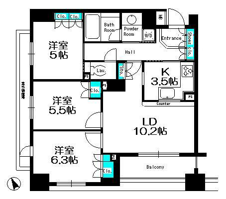 パークキューブ京王八王子Ⅱ 201号室 間取り