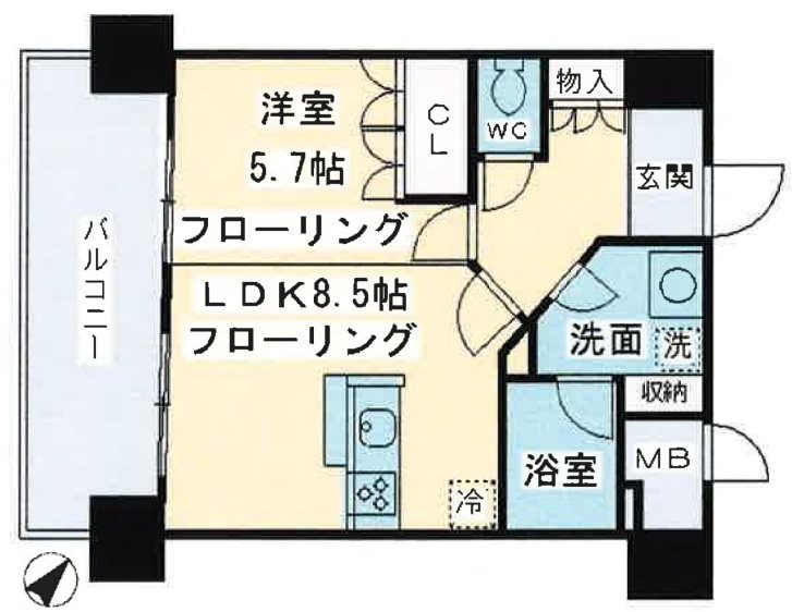 デル・スール　テラス 間取り図