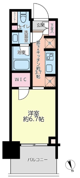 パークタワー勝どきミッド 間取り図