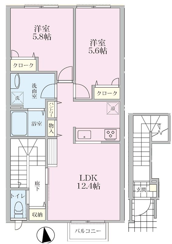 LANA南山Ⅰ 間取り図