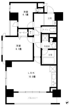 パークアクシス西船橋 間取り図