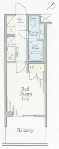 パークキューブ北松戸 404号室 間取り
