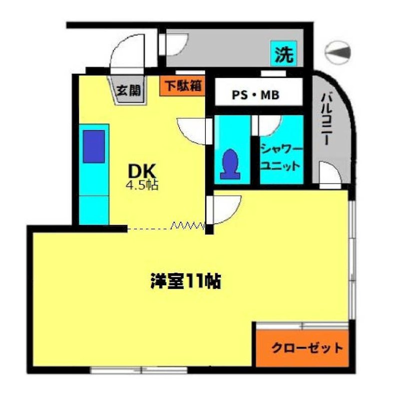 グリーンビュー芦川 302号室 間取り