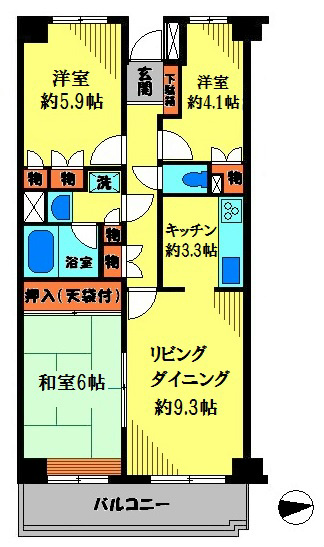 グラン・ヴェルジェ 間取り図