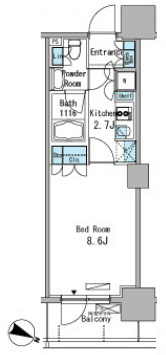 パークアクシス東十条 間取り図