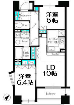1203号室 間取り