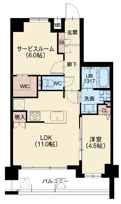 パークキューブ八王子 間取り図