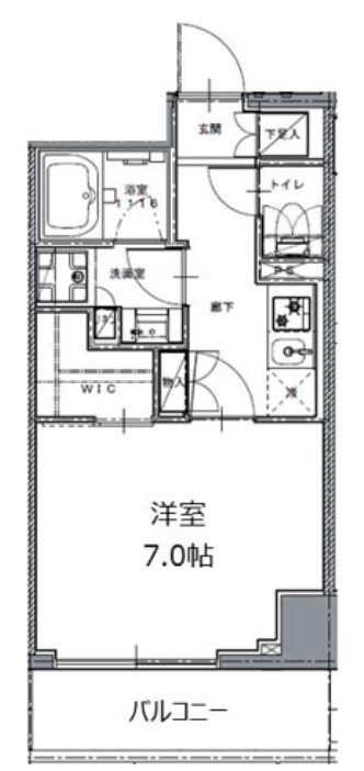 レジディア白金高輪Ⅱ 402号室 間取り