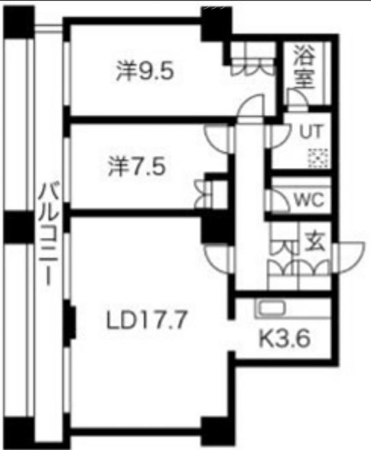 グランパークハイツ 間取り図