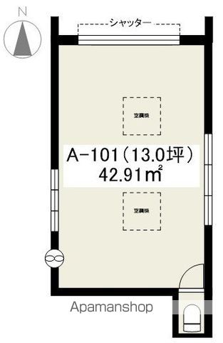 ライズ脇田町（店舗）　Ａ館 間取り