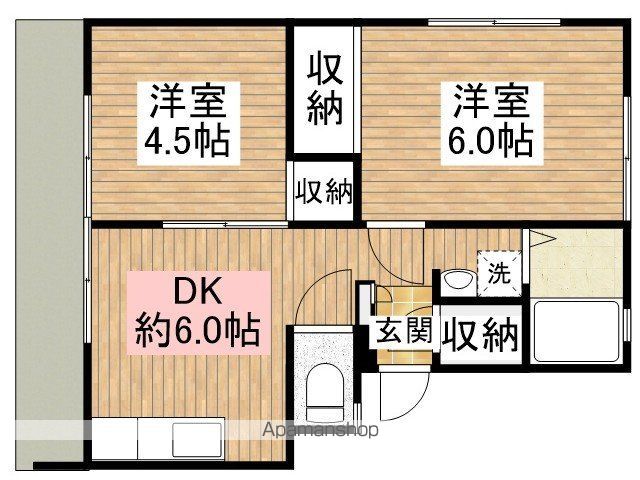 グリーンハイツ（西小仙波） 間取り