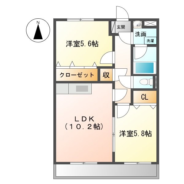 SUNNY　COURT　MARUTAKAII（サニーコートマルタカ） 間取り