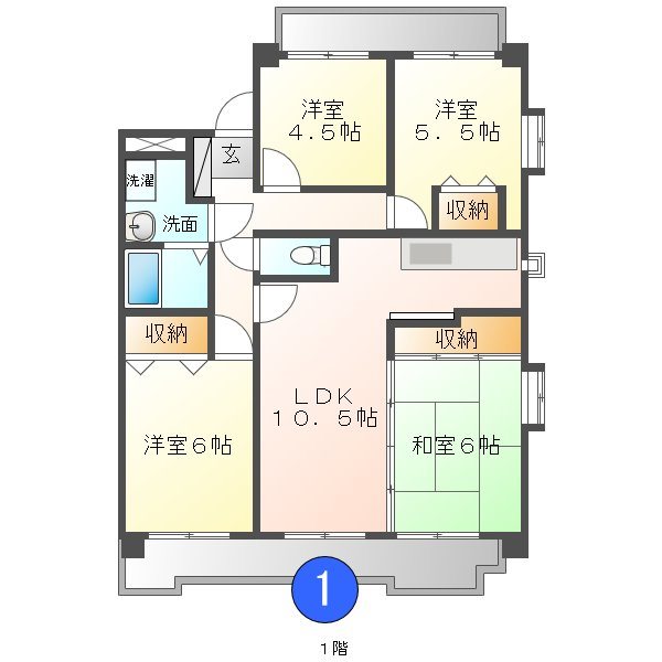 スカイヒルズ植田 間取り