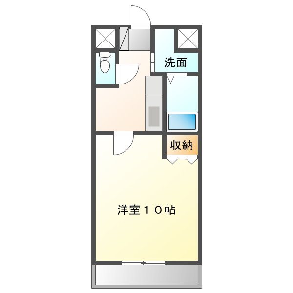 Ｍ・ＨＯＵＳＥ・Ⅱ（エムハウス） 間取り