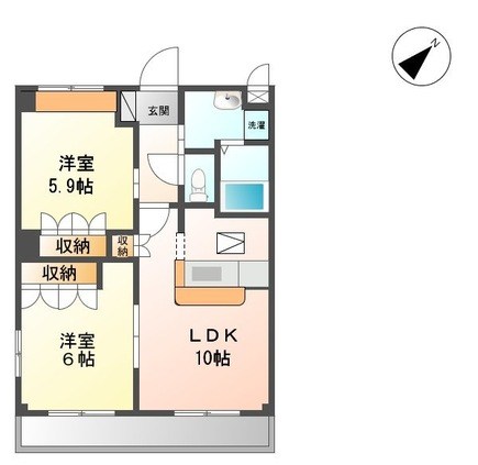 グランディスⅡ 間取り