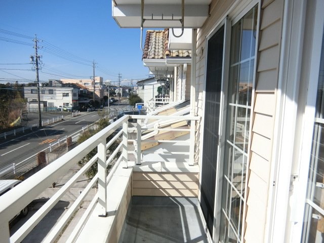 ハイツウッドランドⅢ ベランダ