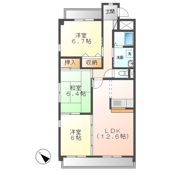 ライファスＮ水広 間取り