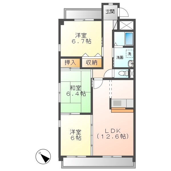 ライファスＮ水広 間取り