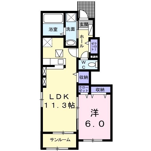 カーサコリーナⅢ 間取り