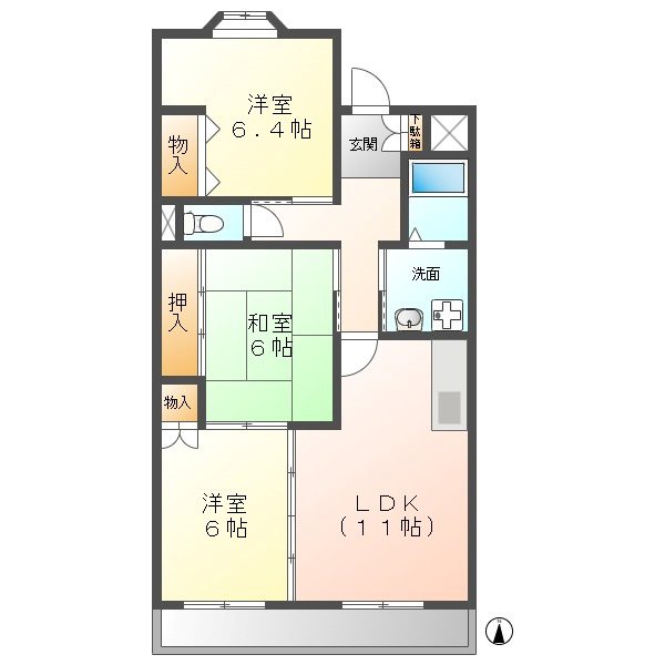 セントポーリアサウス 間取り