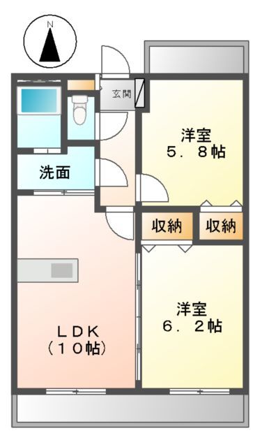 ベルカーサ東山台Ⅱ 間取り