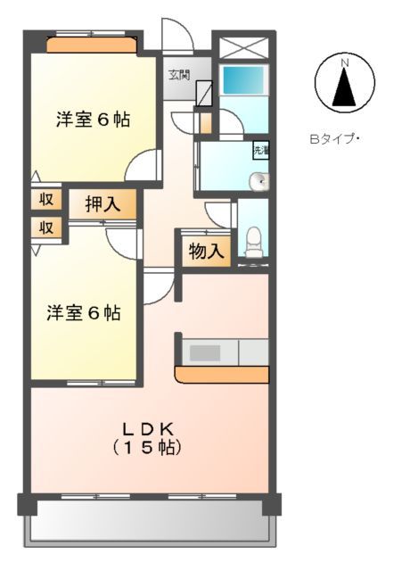 ｄａｗｎ（ドーン） 間取り