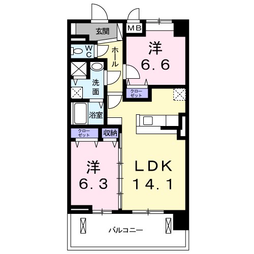 ミルベネフィス 間取り