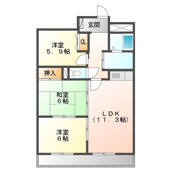 クオリティパレス徳重 間取り