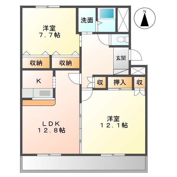 コンフォール大清水 間取り