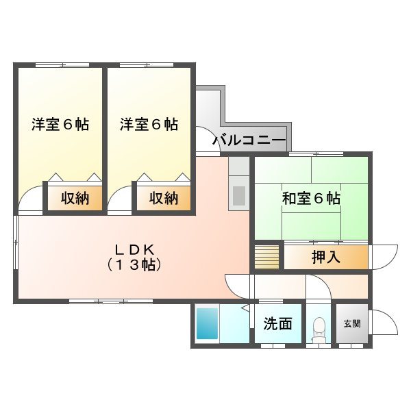 ヴィアーレマルフク北館 間取り