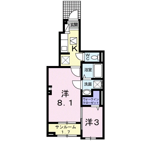 ブラウベルク浦里Ⅱ 間取り