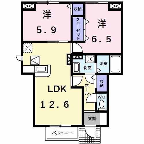 ドゥロジュマンＶ 間取り
